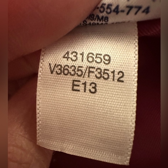 Lands’end Pink Wool Blend, Ladies Pea Coat, Size 10 with two pockets - Picture 10 of 10